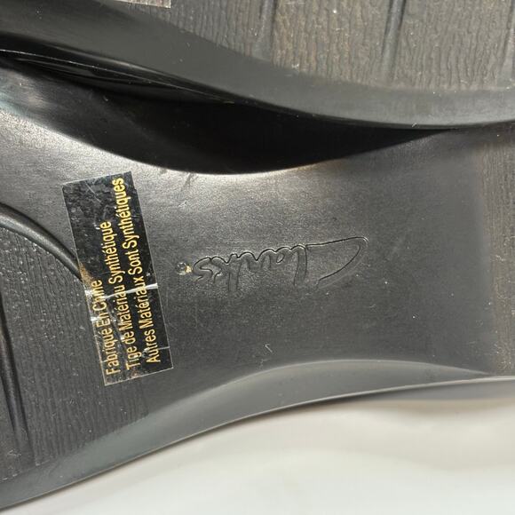 Clarks Bendables Brown Croc Embossed Loafers Comfort Slip-On Size 9.5M - Picture 10 of 14